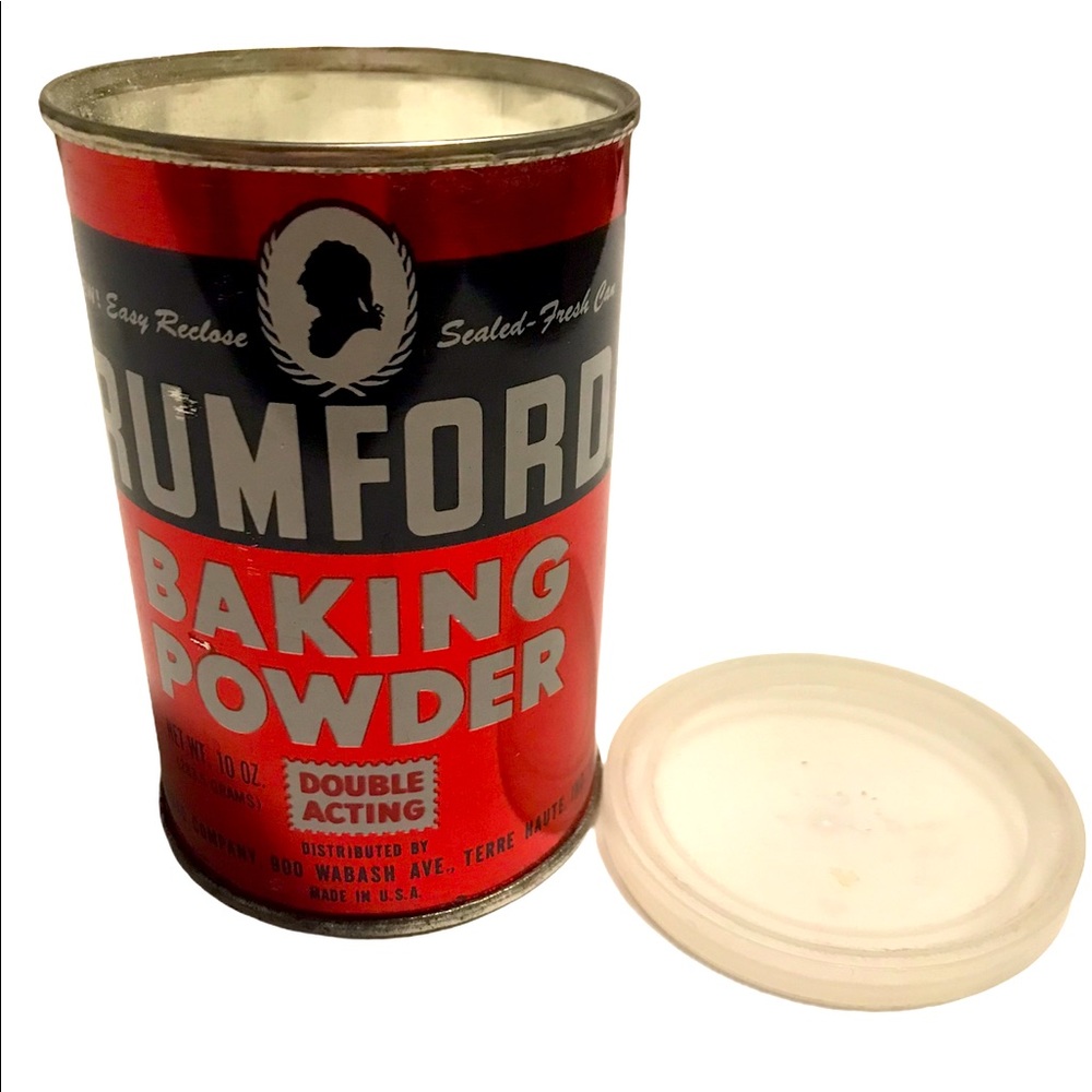 Vintage Rumford Baking Powder 10oz Collectable Tin